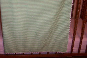 gingham baby blanket