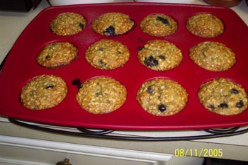 Banana Blueberry Muffins