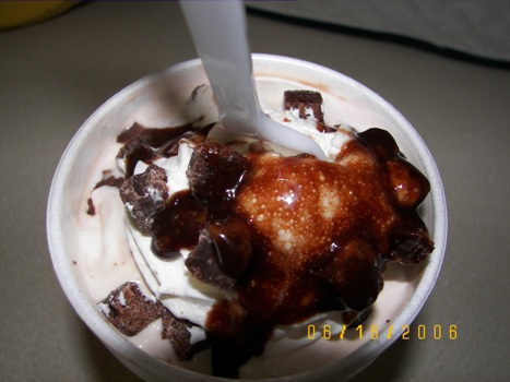 Hot Fudge Brownie Blast from Sonic