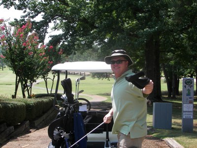 Tim at the golf course