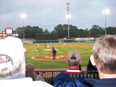 Our Seats behind home plate