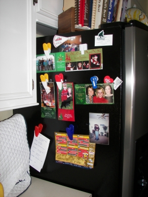 Side of the new Fridge, with photos