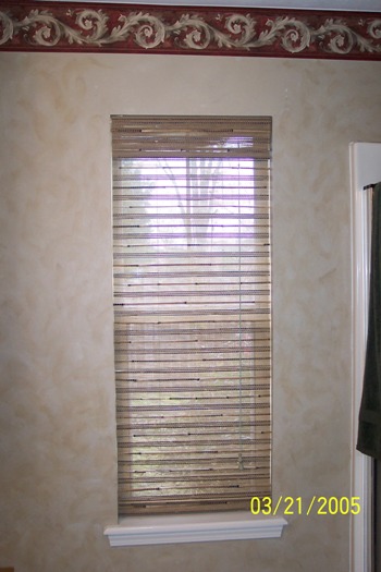 Rattan Blind in master bath