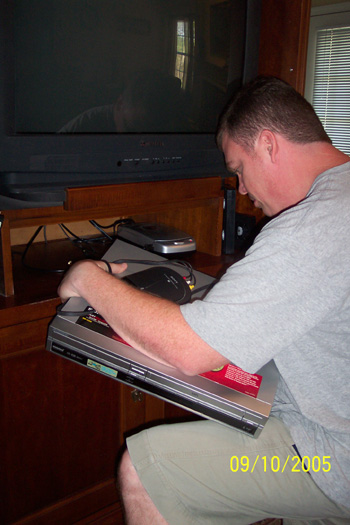 Tim and his new Sony DVD recorder