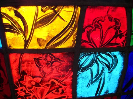 Glass in the Ida Cason Callaway Memorial Chapel, Callaway Gardens GA