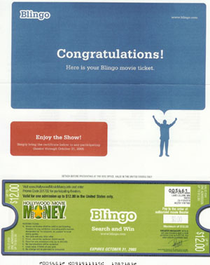 Blingo Free Movie Ticket